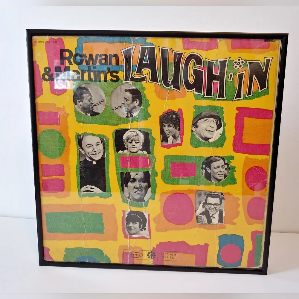 Vintage Laugh In Album Cover Wall Art Bright Graphics Epic Records
